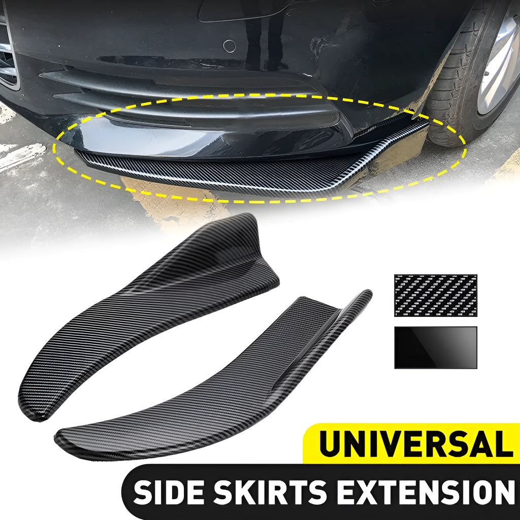 ABS car front and rear deflector light for General Motors vehicles in bright black finish