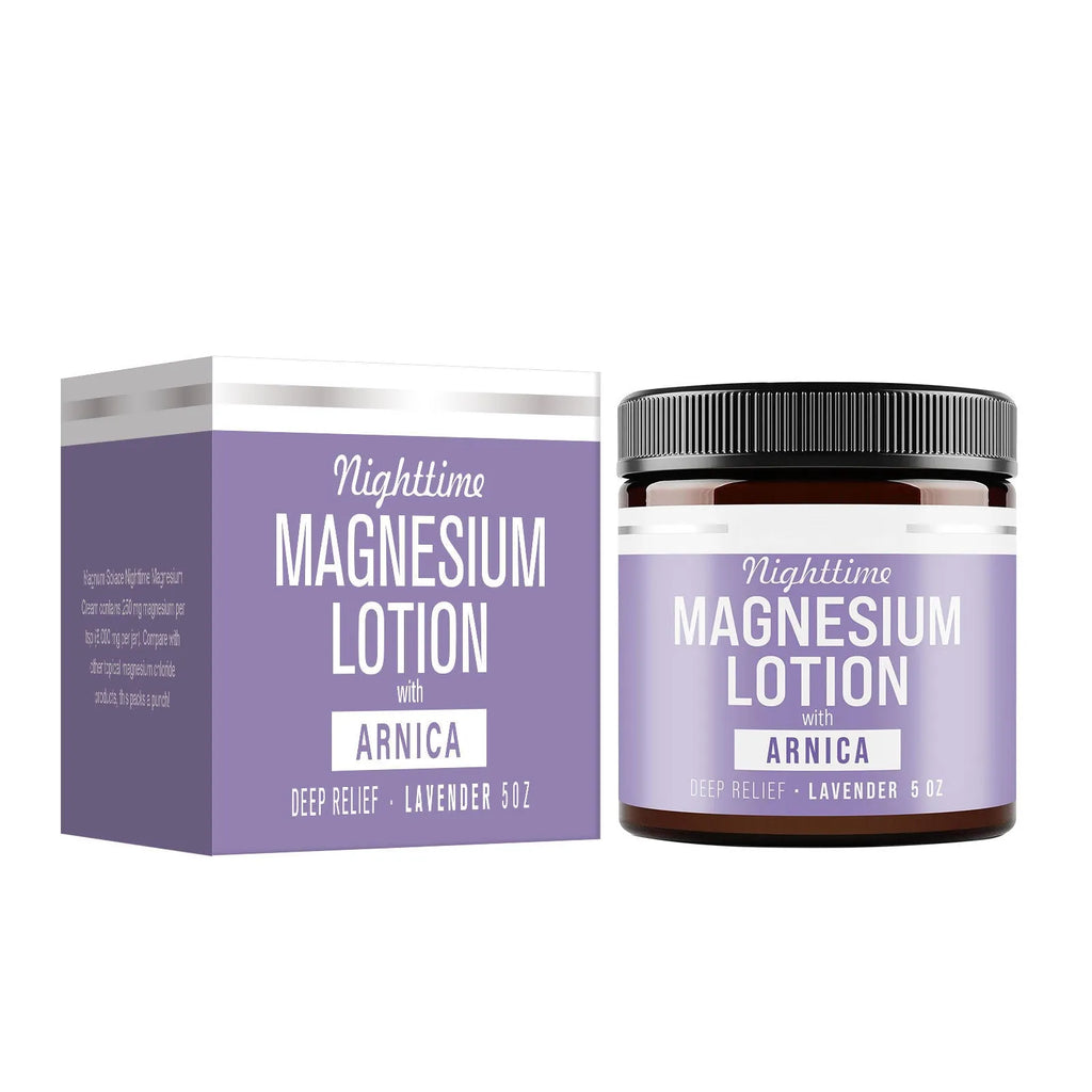 Magnesium Body Butter Cream 150ml in 7.1cm x 7.1cm x 6.0cm jar
