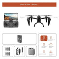 White KS66 alloy UAV drone with camera and remote control on a storage bag.