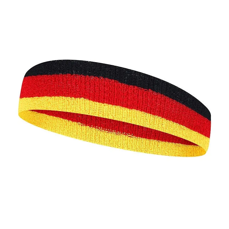 Adult sports headband in multiple colour combinations for running and basketball