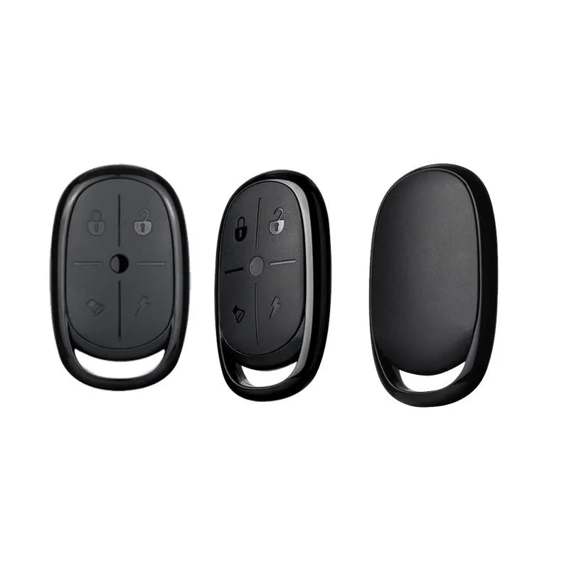 Electric car mutual-duplicating remote control with ABS housing measuring 60x37mm