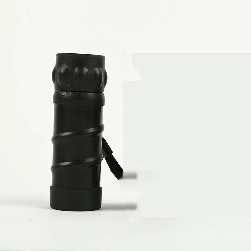 821 Oblique Rib Monoculars high power HD ordinary telescope with black finish, lanyard, and organiser case