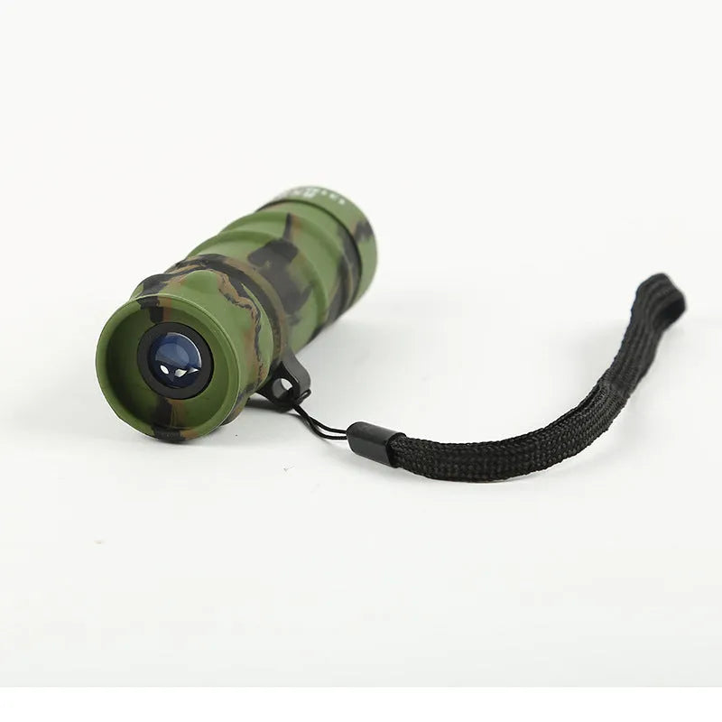 821 Oblique Rib Monoculars high power HD ordinary telescope with black finish, lanyard, and organiser case