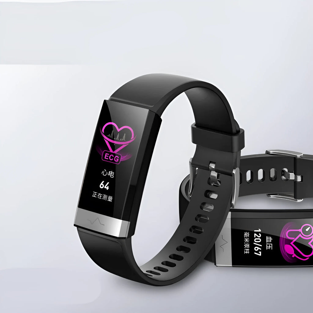 V19 smart health monitoring bracelet with colour screen and TPU wrist strap