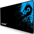 Mouse pad with textured surface and non-slip rubber base on a desk