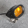 White 20W elliptical spotlight with aluminum alloy housing for vehicle mounting
