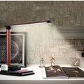 Black and white 4-in-1 LED desk lamp with integrated wireless charging function and TYPE-C port