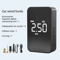Wireless digital display tyre inflator pump with compact portable design and LED light
