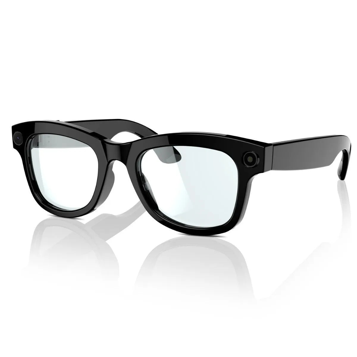AI translation smart glasses with camera and black lens option
