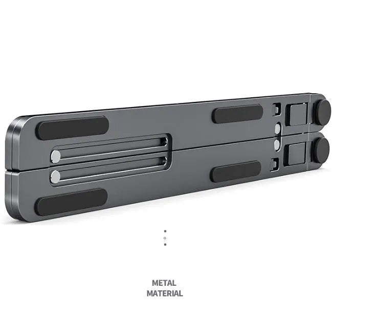 Aluminum portable laptop stand adjustable height for notebooks in silver colour