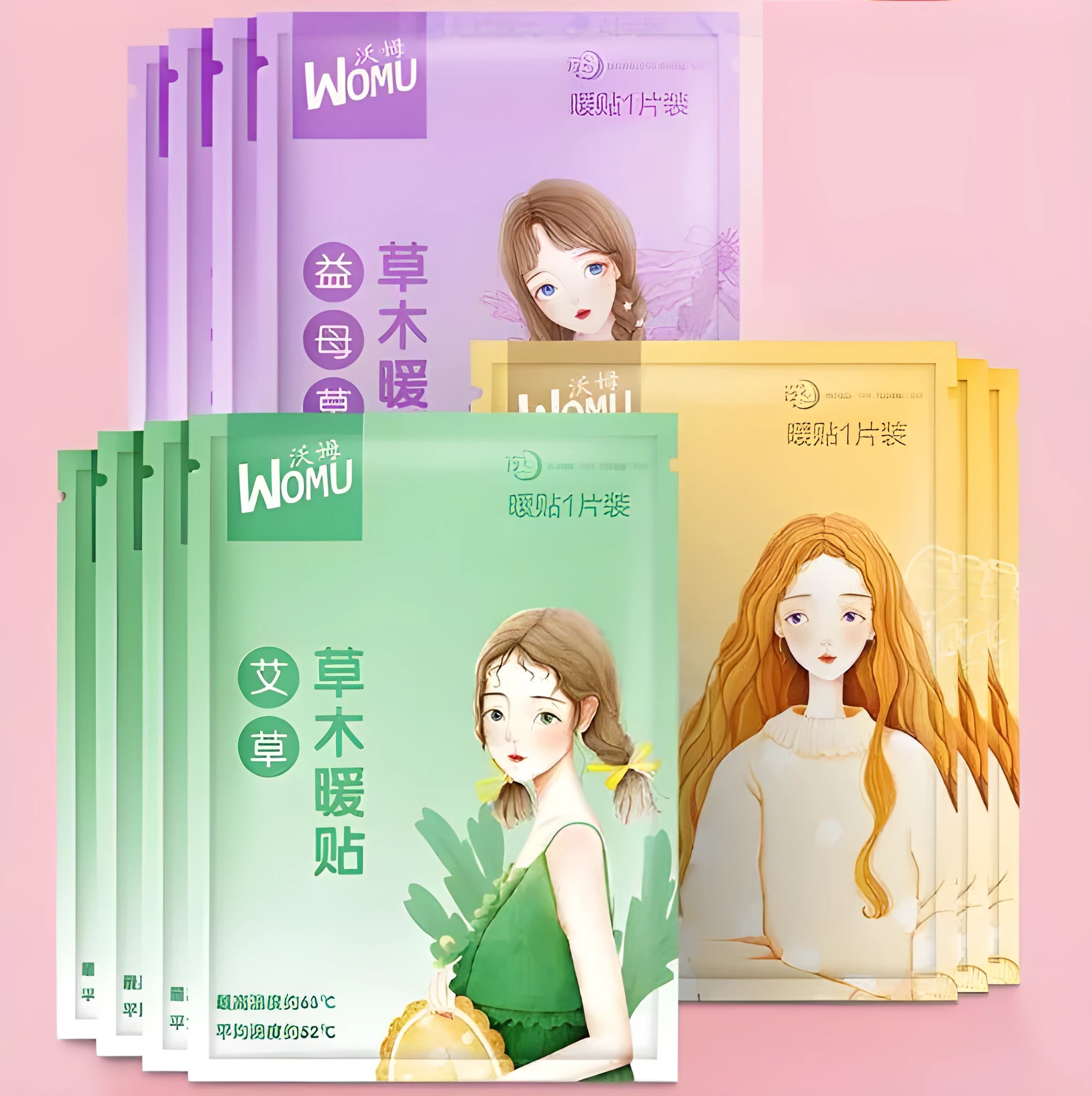 Self-heating argy wormwood uterus warming plaster for women's abdominal comfort.