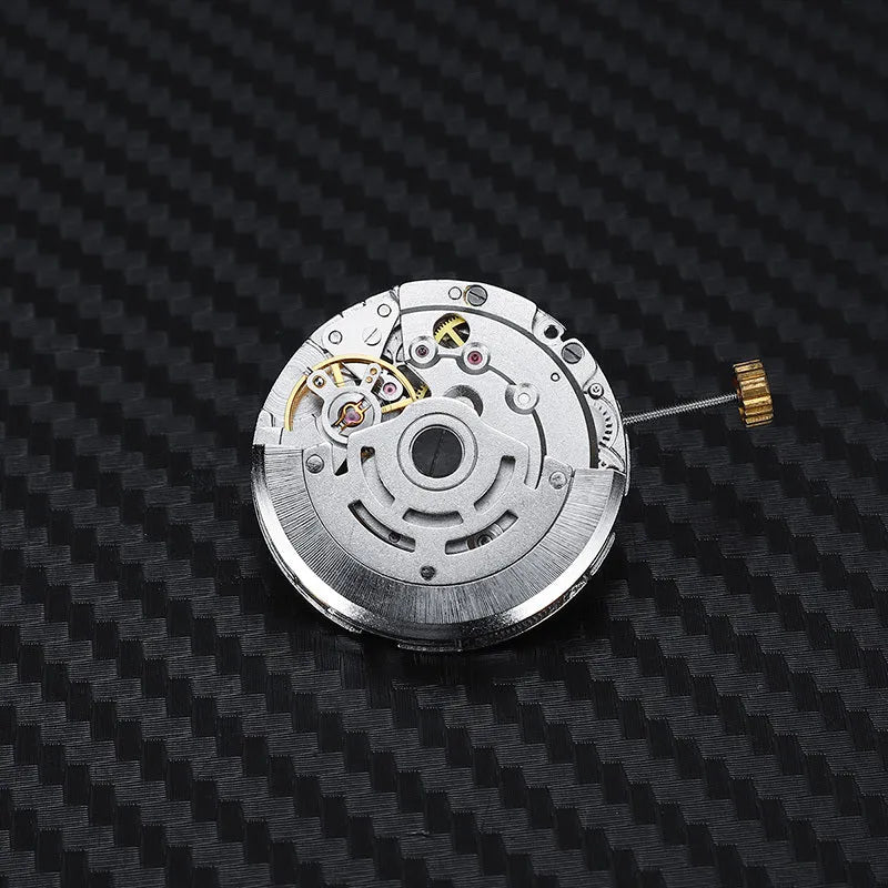 8215 automatic movement replacement in silver stainless steel 25mm diameter