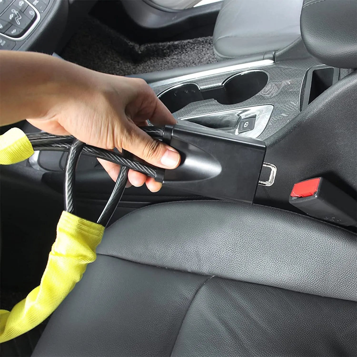 Steel car steering wheel lock for General Motors vehicles with copper core mechanism