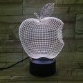3D fruit-shaped colourful night light with touch control and seven LED colour options