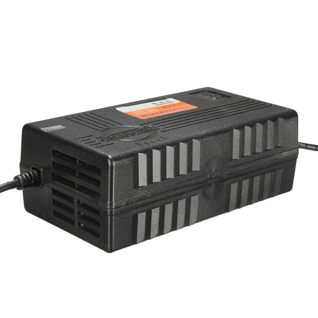 72V20AH electric car charger for professional lead-acid batteries in black with plug options