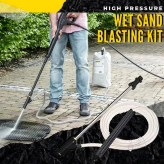 Karcher pressure washer ceramic derusting nozzle with stainless steel handle for rust removal