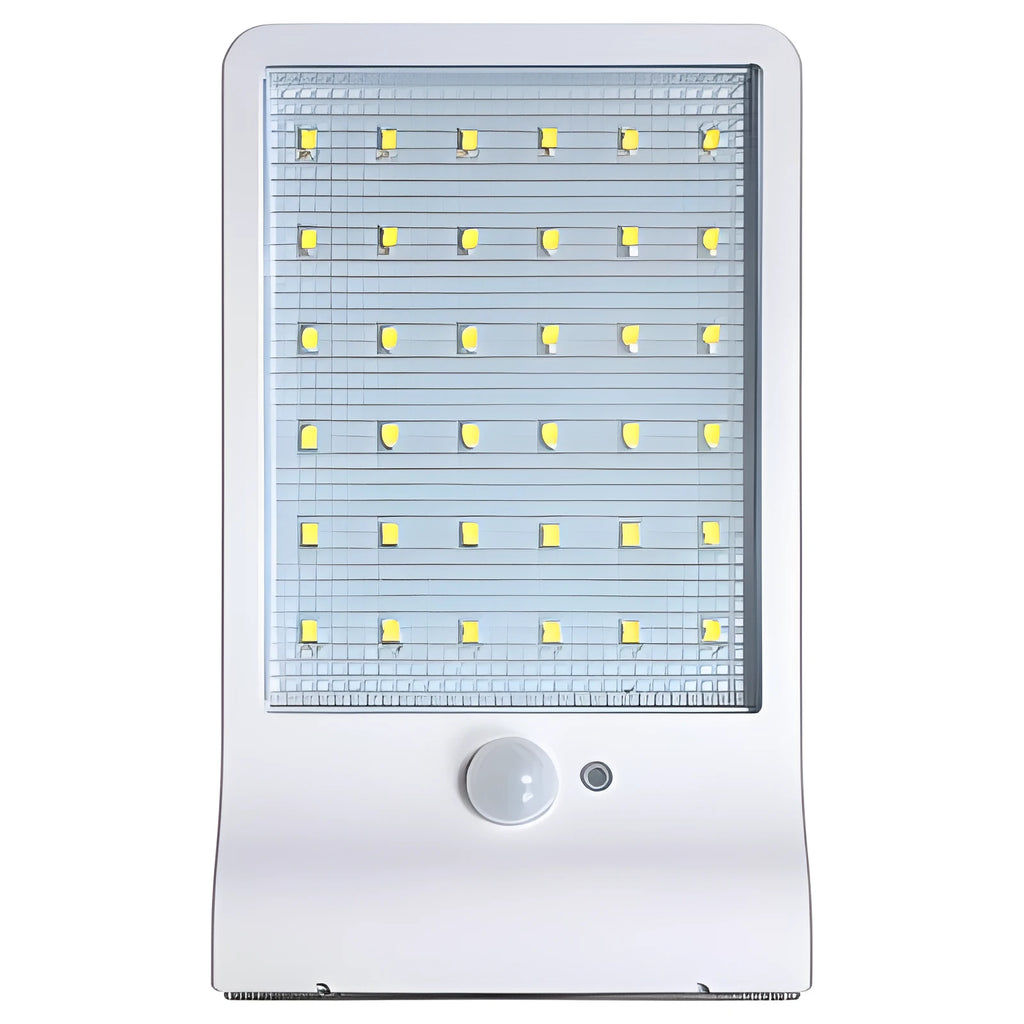 Black and white waterproof solar garden light for outdoor courtyard and balcony LED lighting