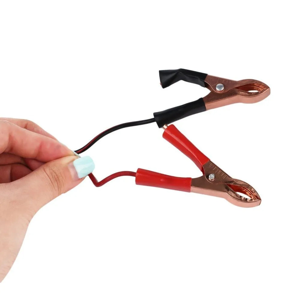 LV1202-2 motorcycle battery charger compact 12V 2A smart charger with EU plug and alligator clips
