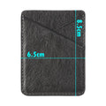 PU leather mobile phone sticker card holder in black and pink foldable design for ID cards