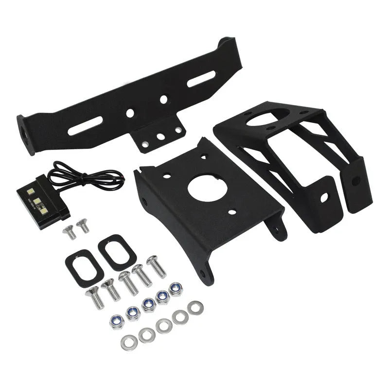 Black aluminium alloy license plate bracket for Honda motorcycles