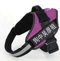 K9 dog harness rope chest back strap made from explosion-proof Oxford cloth, available in multiple sizes and colours for large dogs