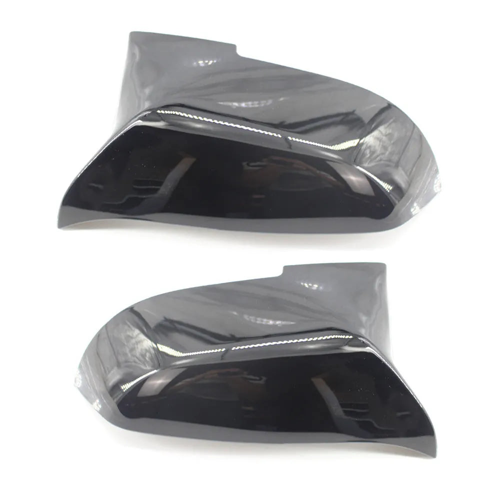 Modified horn rear-view mirror shell for BMW 3 Series and 4 Series in paint bright black