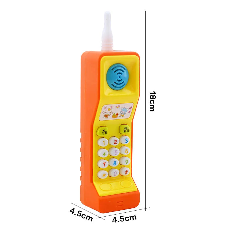 Children's musical cartoon animal educational toy with sound and light features
