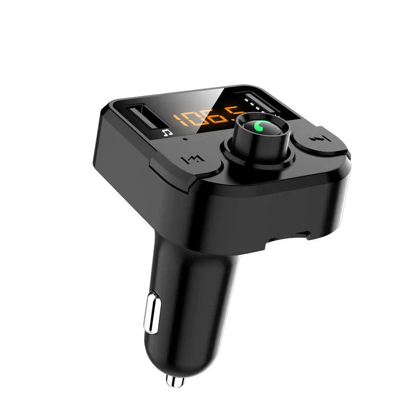 BT36B black car MP3 Bluetooth player with 1.1-inch display for cigarette lighter power