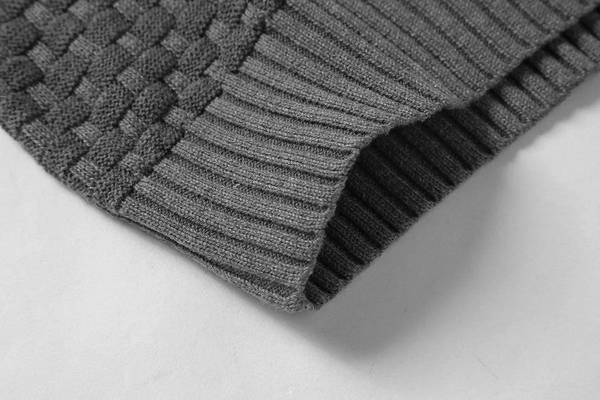 Men's grey cotton-polyester blend hoodie sweatshirt on a hanger.