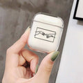 Transparent hard plastic protective cover for Apple AirPods wireless earbud charging case