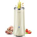 Beige white automatic mini breakfast machine with compact design for small kitchens