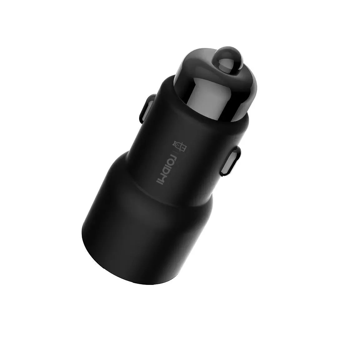 Black Ruimi 3S Music Bluetooth car charger with USB port for vehicle use