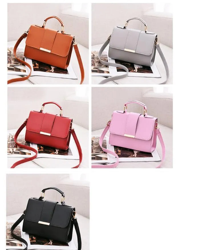 Fashion woman handbag PU soft shoulder bag in Black colour with polyester lining