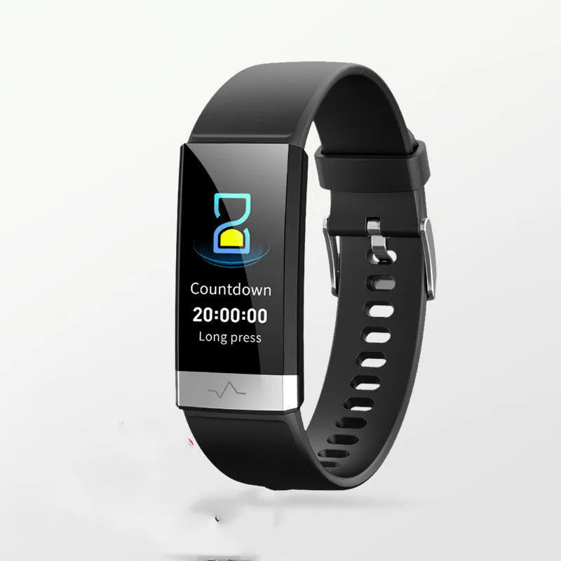 V19 smart health monitoring bracelet with colour screen and TPU wrist strap
