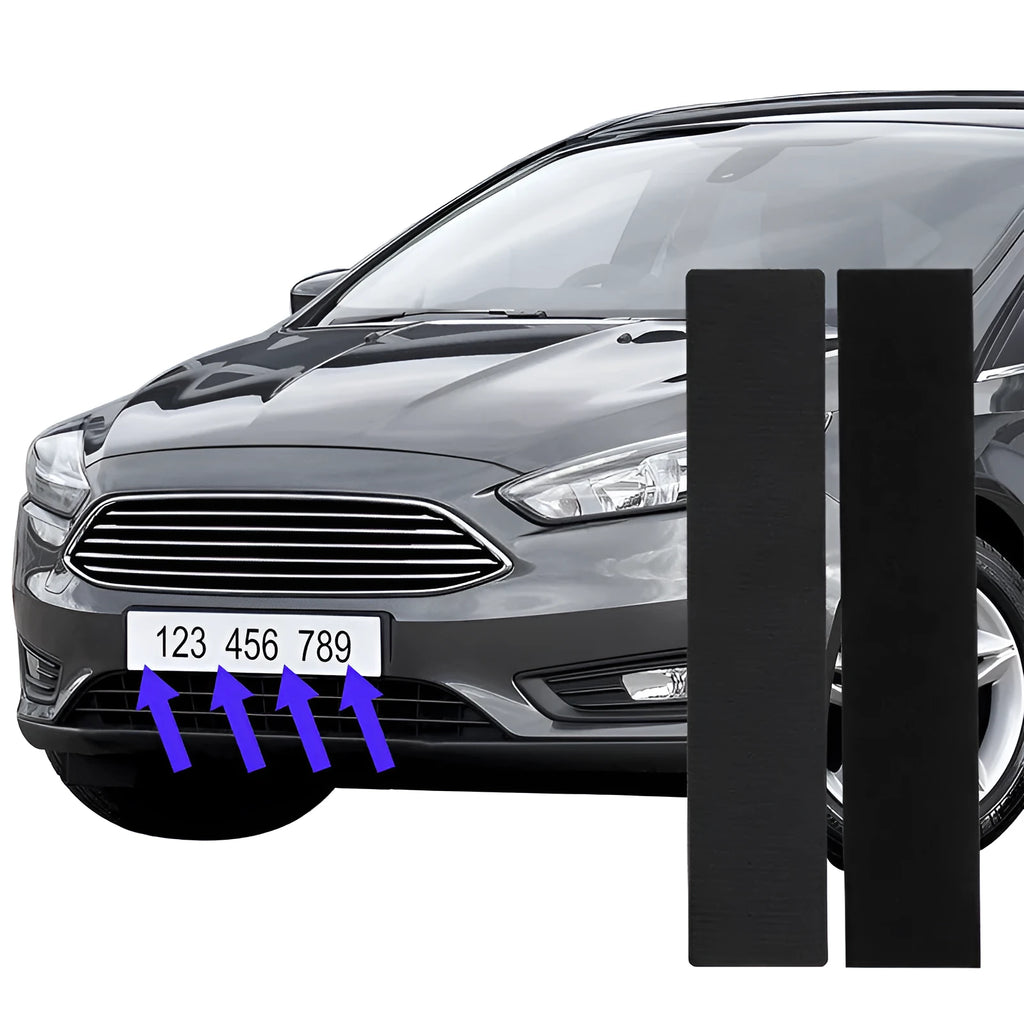 Two pairs of high temperature resistant adhesive Velcro strips for car license plate fixing 100x500mm