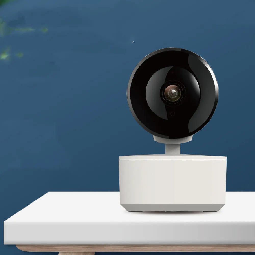 Smart wifi security camera with 1080p resolution and PTZ rotation for indoor monitoring