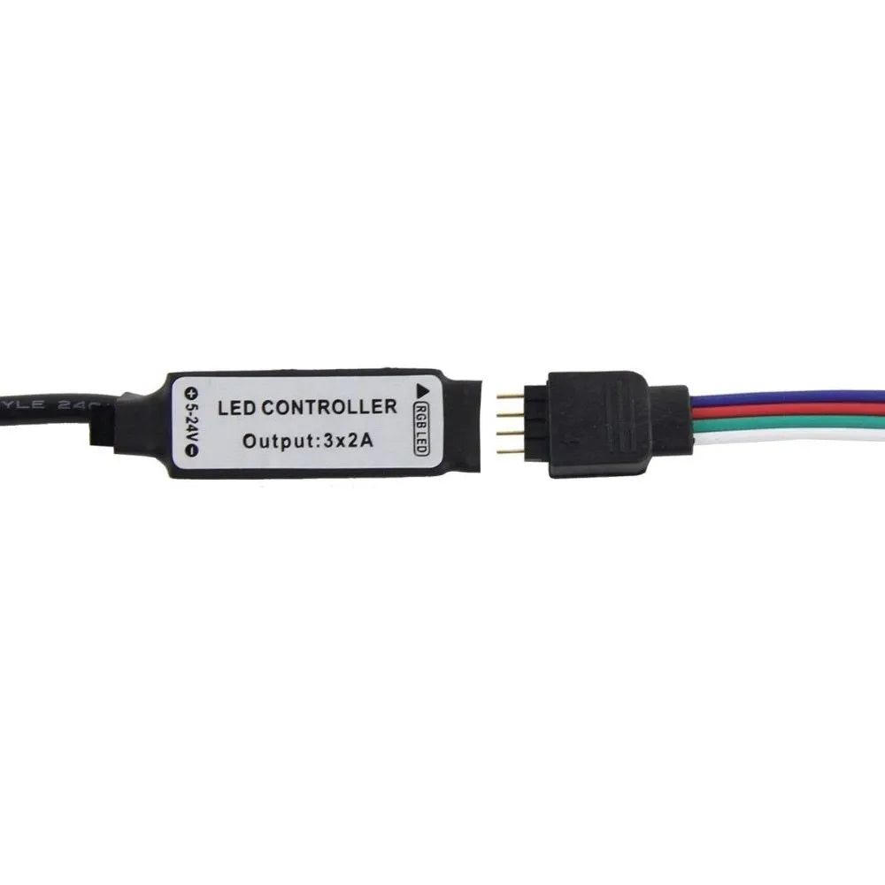 A flexible USB-powered LED light strip with SMD5050 LEDs, showing multiple colour options and a 50cm connecting cable.