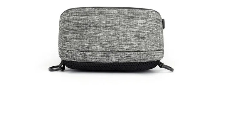 Oxford cloth waterproof chest bag in dark blue with zipper opening and adjustable strap