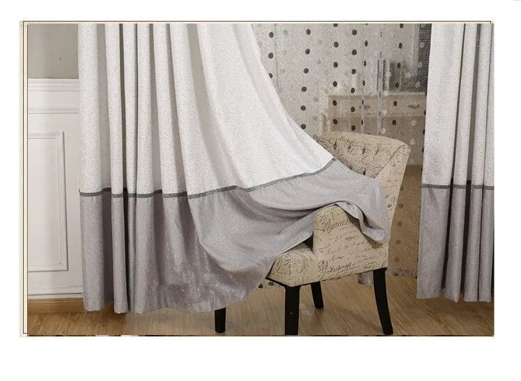 100% cotton blackout curtain panel with eyelets in a choice of widths on a white background.