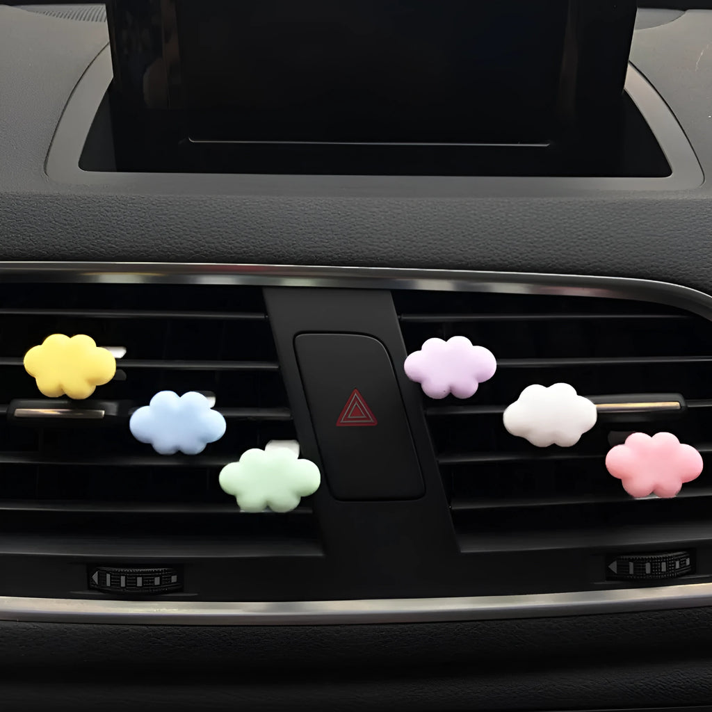 Resin cartoon car air freshener clip in multiple colours for vehicle vent attachment