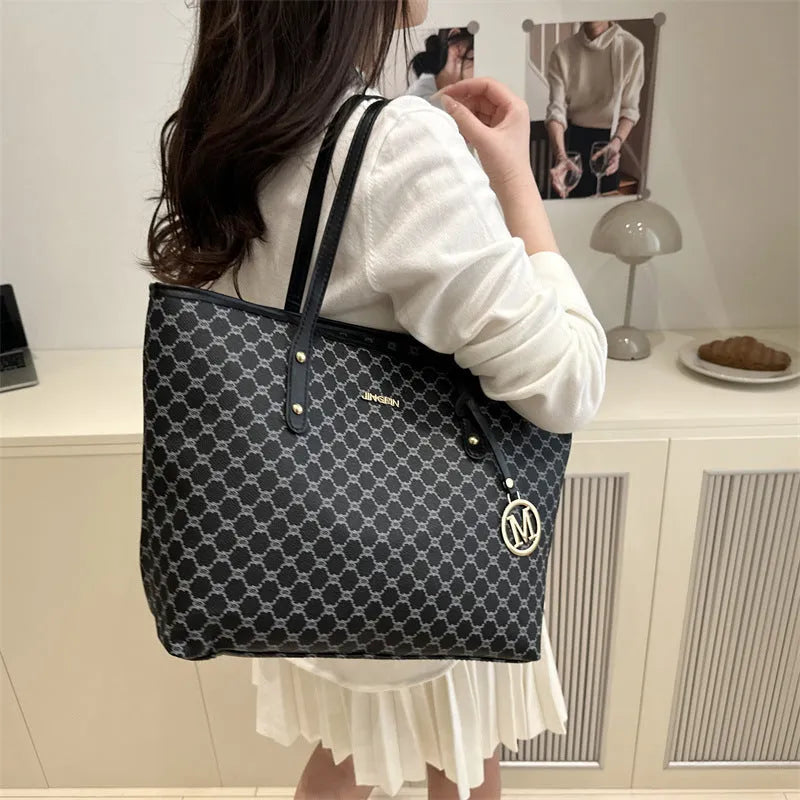 Street style shoulder bag in PU material with contrast stitching, shown in multiple colour options