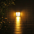 Solar wall lamp with 6 LED lights for outdoor garden lighting with IP65 waterproof rating