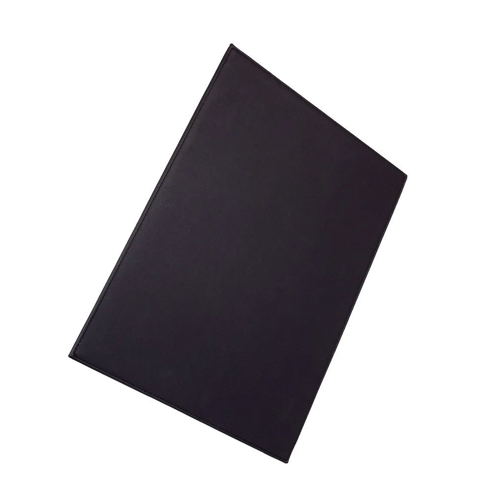 Heat-insulating anti-radiation printing tablet pad for laptops and digital tablets in blue colour on a wooden desk.