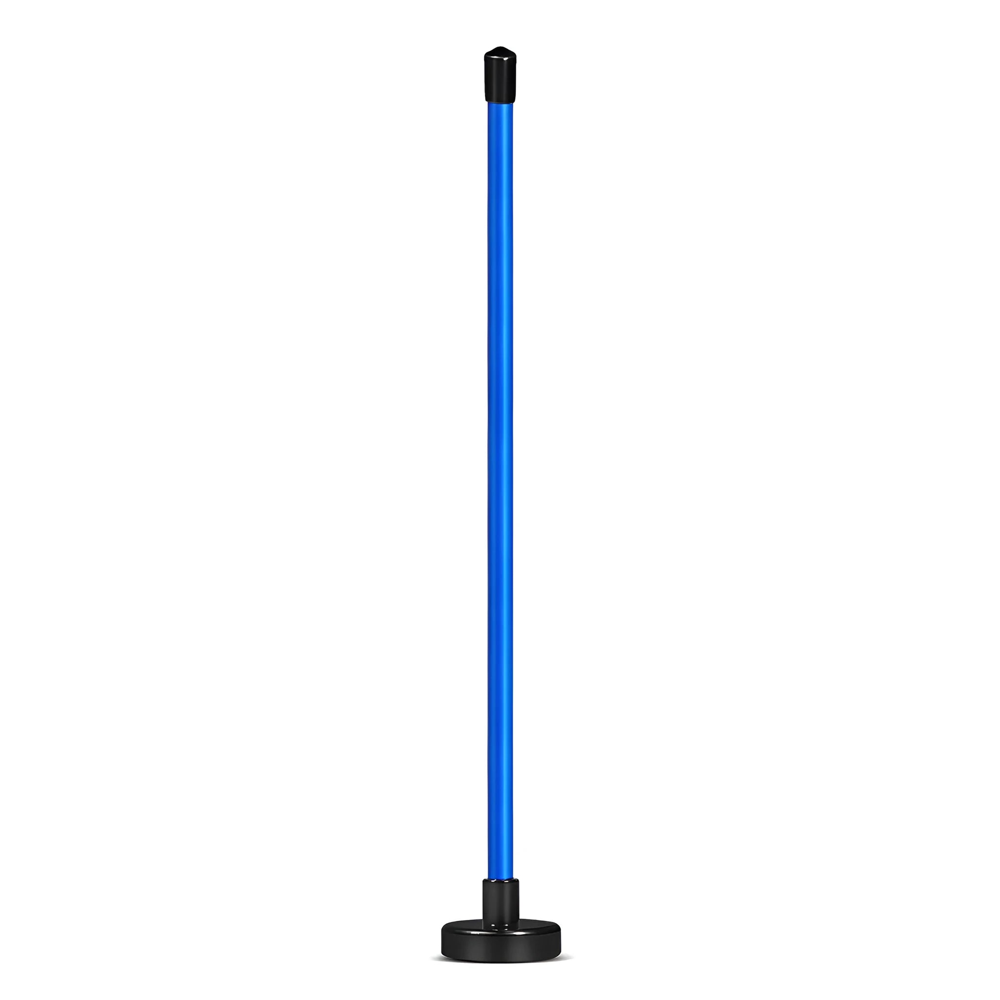 Red and blue aluminium alloy magnetic golf swing trainer with baseball bat alignment bar