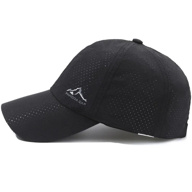 Korean-style adjustable baseball cap in polyester fabric with dome crown design