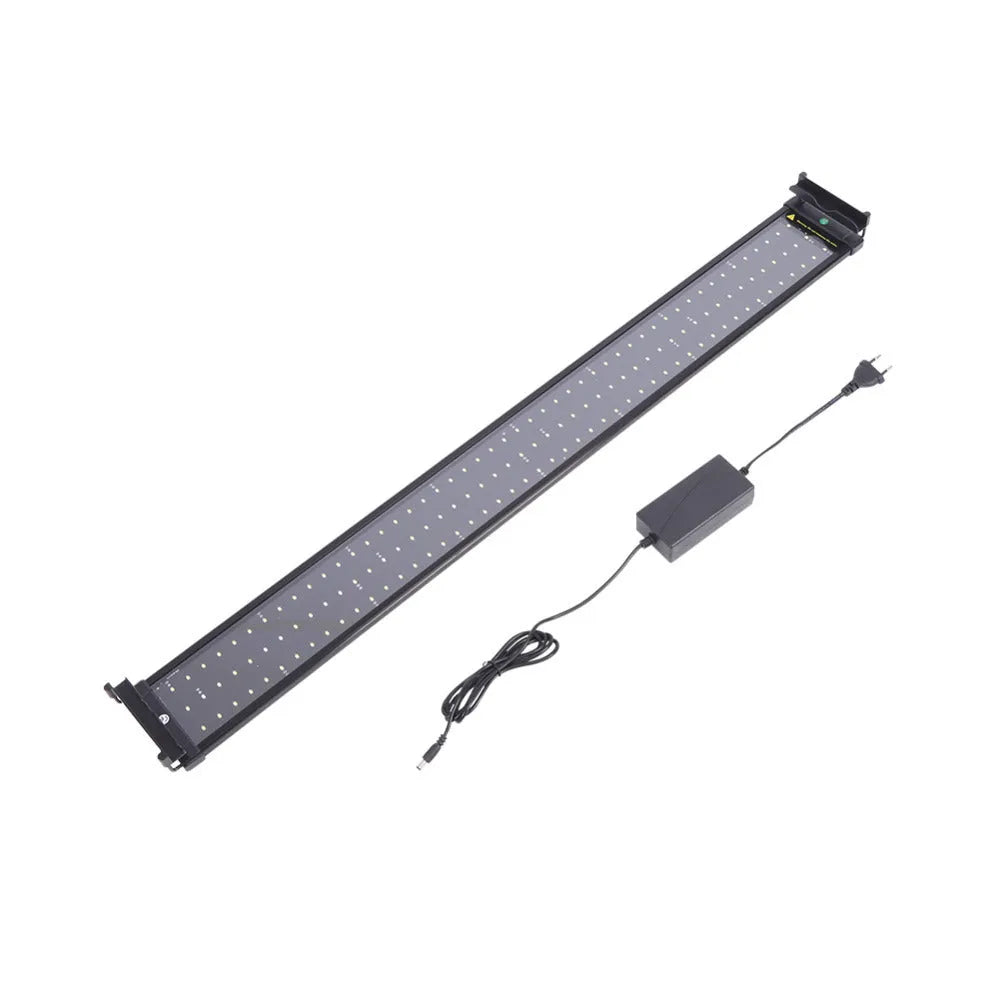Aquarium LED lighting lamp with telescopic bracket and high brightness 2300 lumen for freshwater fish tank