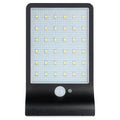 Black and white waterproof solar garden light for outdoor courtyard and balcony LED lighting
