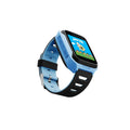 Smart watch with 1.44-inch touch screen and silicone band in blue