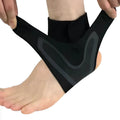 Ankle support brace for sports, showing left-foot and right-foot models.