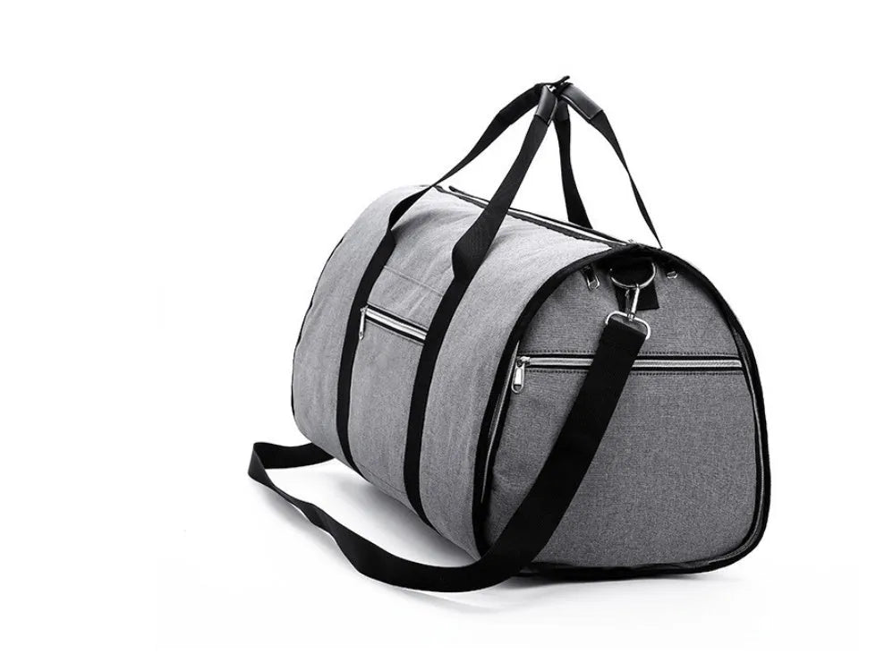 Medium cylinder travel bag in Oxford cloth with 36-55L capacity, waterproof construction